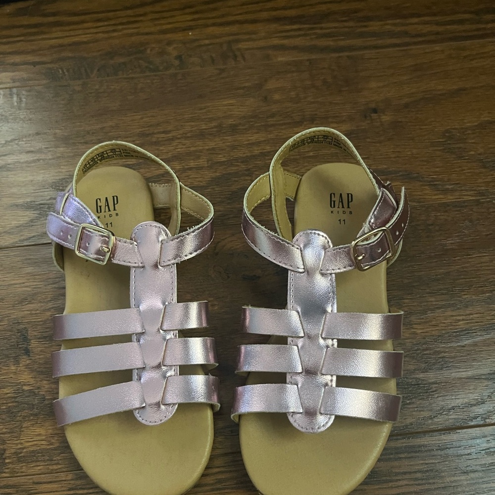 GAP Kids Metallic Pink Sandals